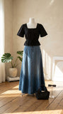 Pinterest inspire denim skirt