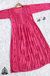 Nyra Chikankari Modal A-line Kurta