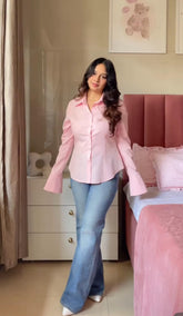 Plain Corset Fitted Shirt