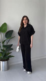 Solid Button Down Co Ord Set