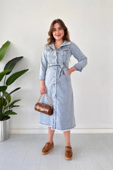 Tekky Denim Midi