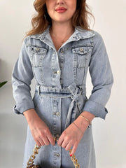 Tekky Denim Midi