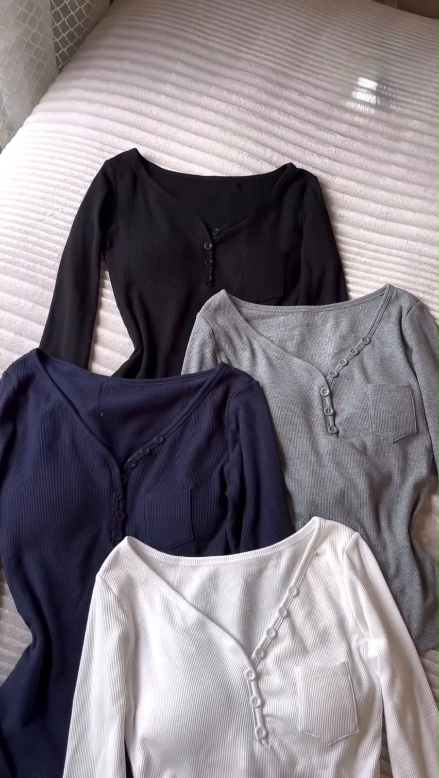 Classic V-neck tops