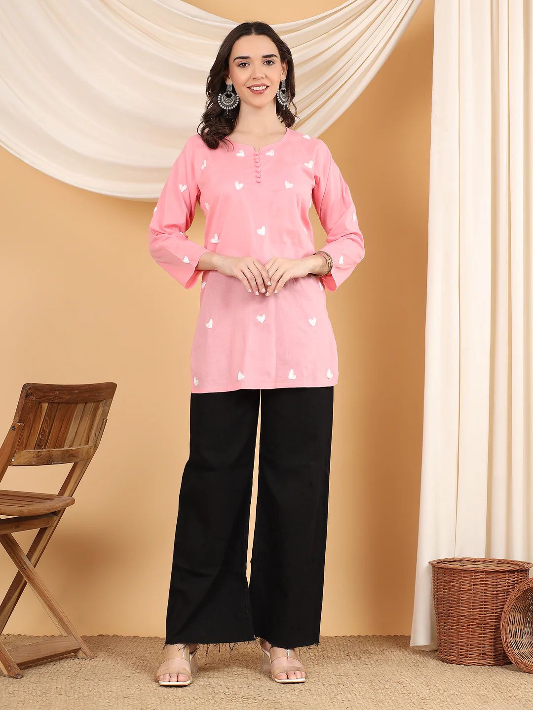 Sitara Chikankari Short Kurti