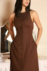 Farmwife Dress Choco