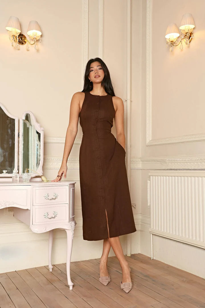 Farmwife Dress Choco