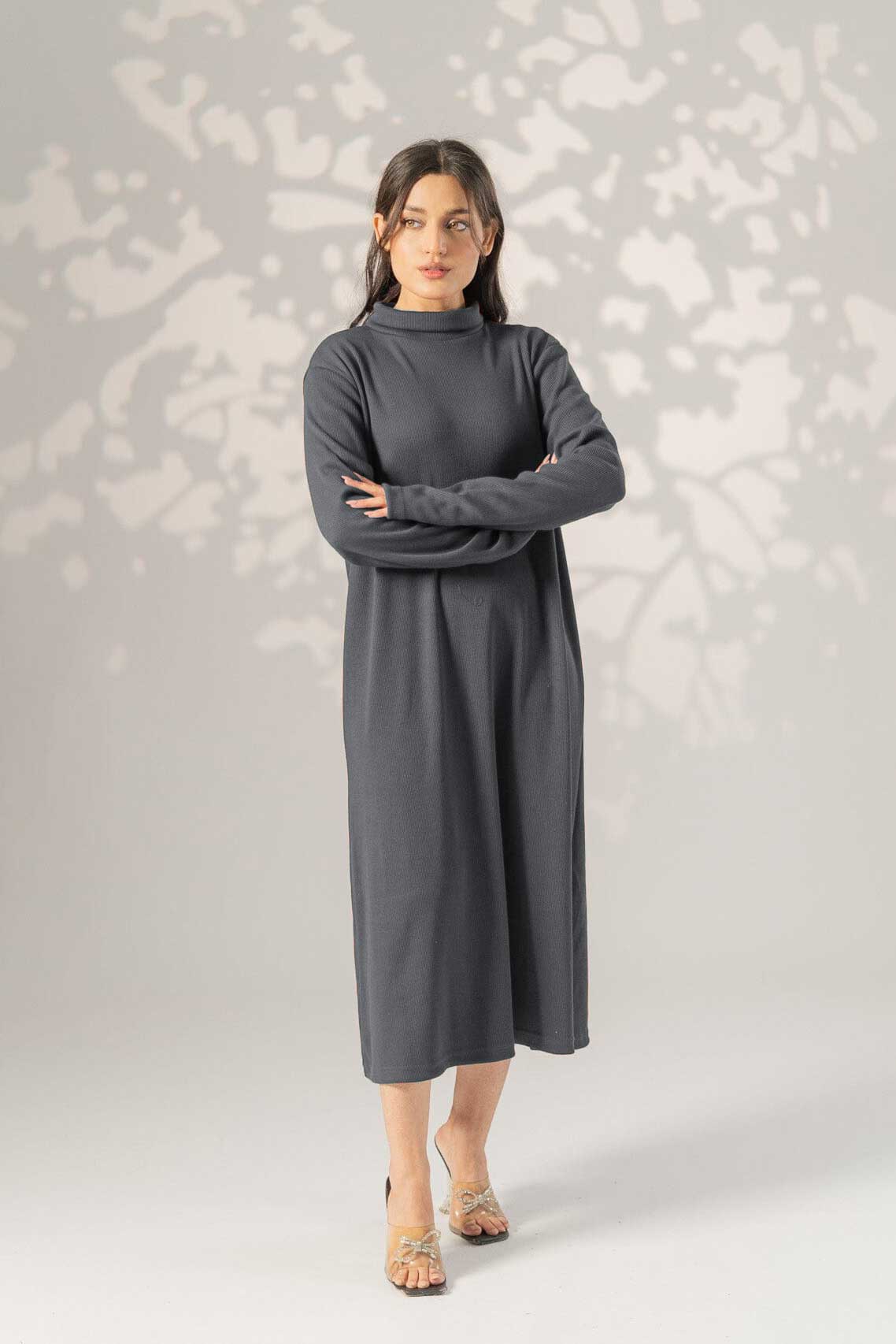 East West Women's High Neck Long Maxi Dress