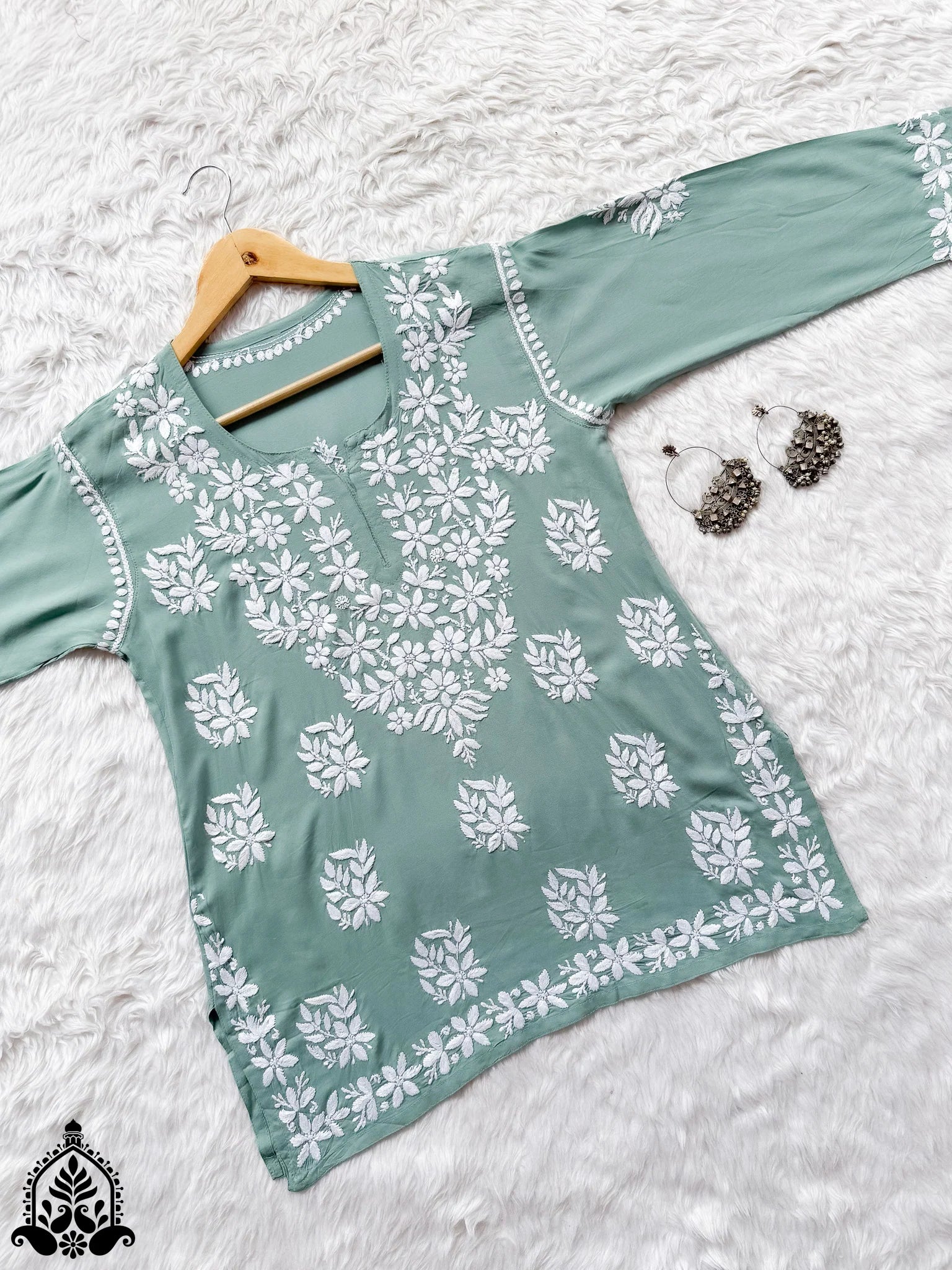 Tina Chikankari Modal Kurti