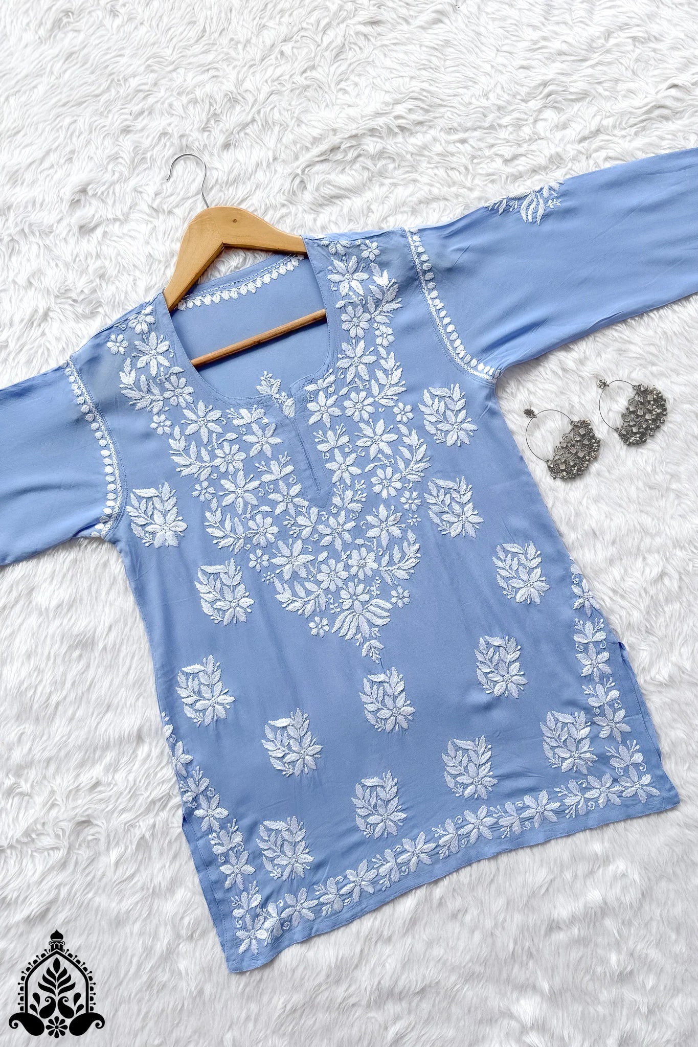 Tina Chikankari Modal Kurti