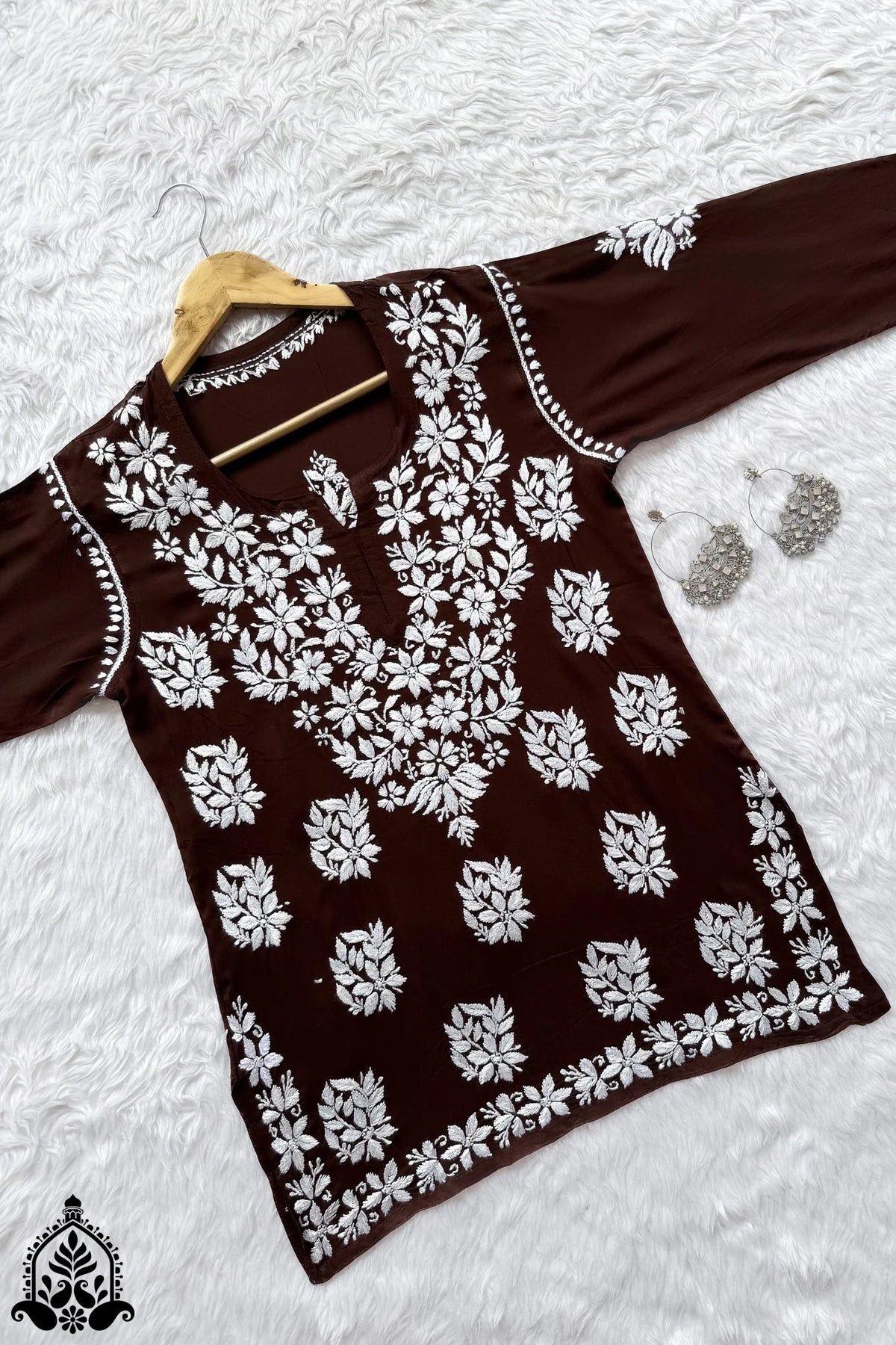 Tina Chikankari Modal Kurti