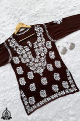 Tina Chikankari Modal Kurti