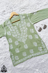 Tina Chikankari Modal Kurti