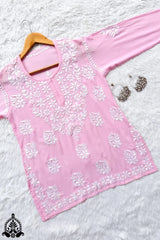 Tina Chikankari Modal Kurti