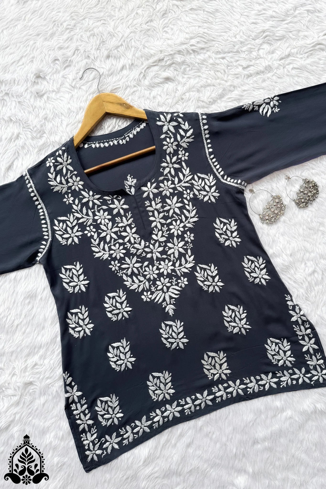 Tina Chikankari Modal Kurti