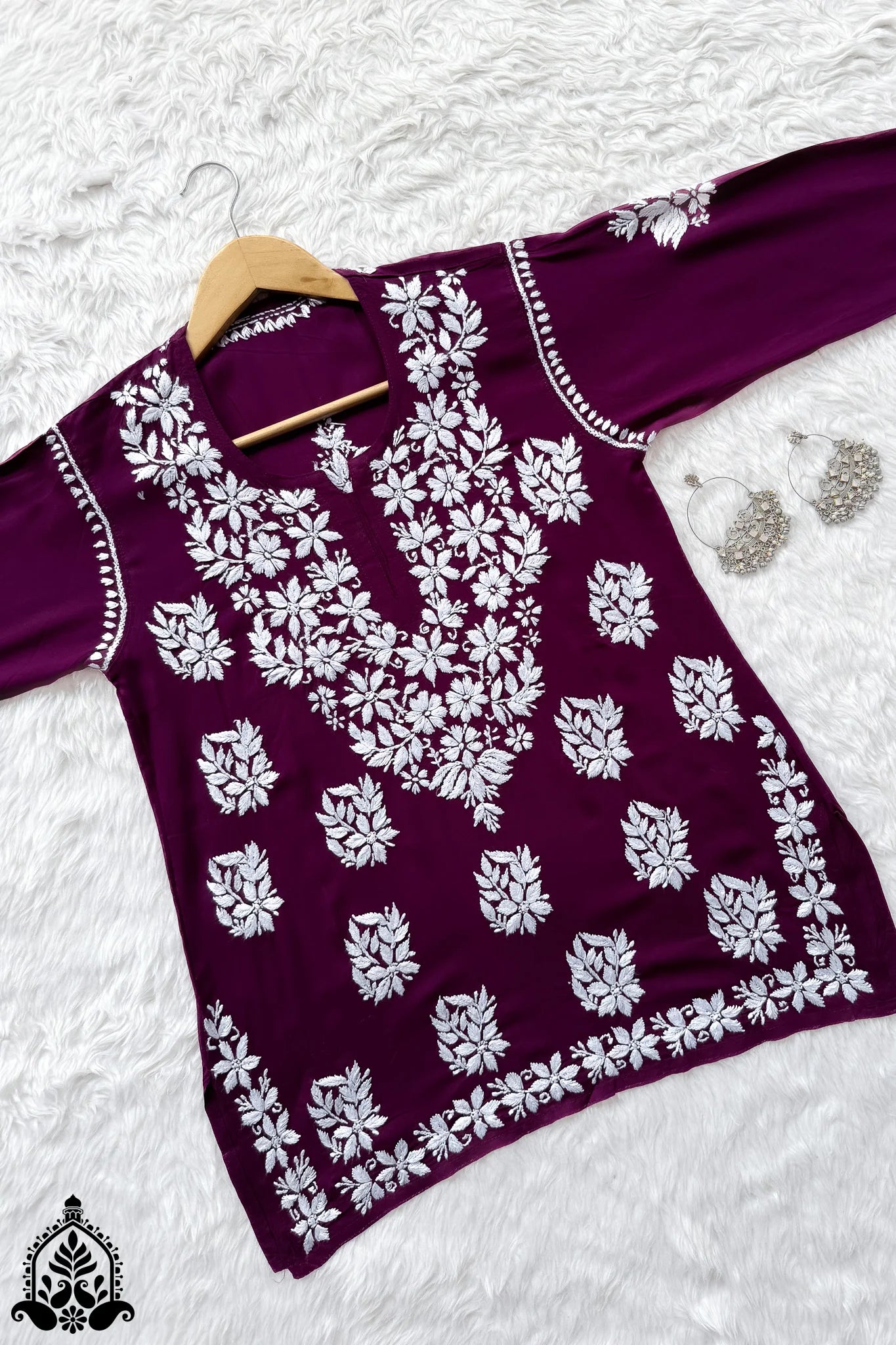 Tina Chikankari Modal Kurti