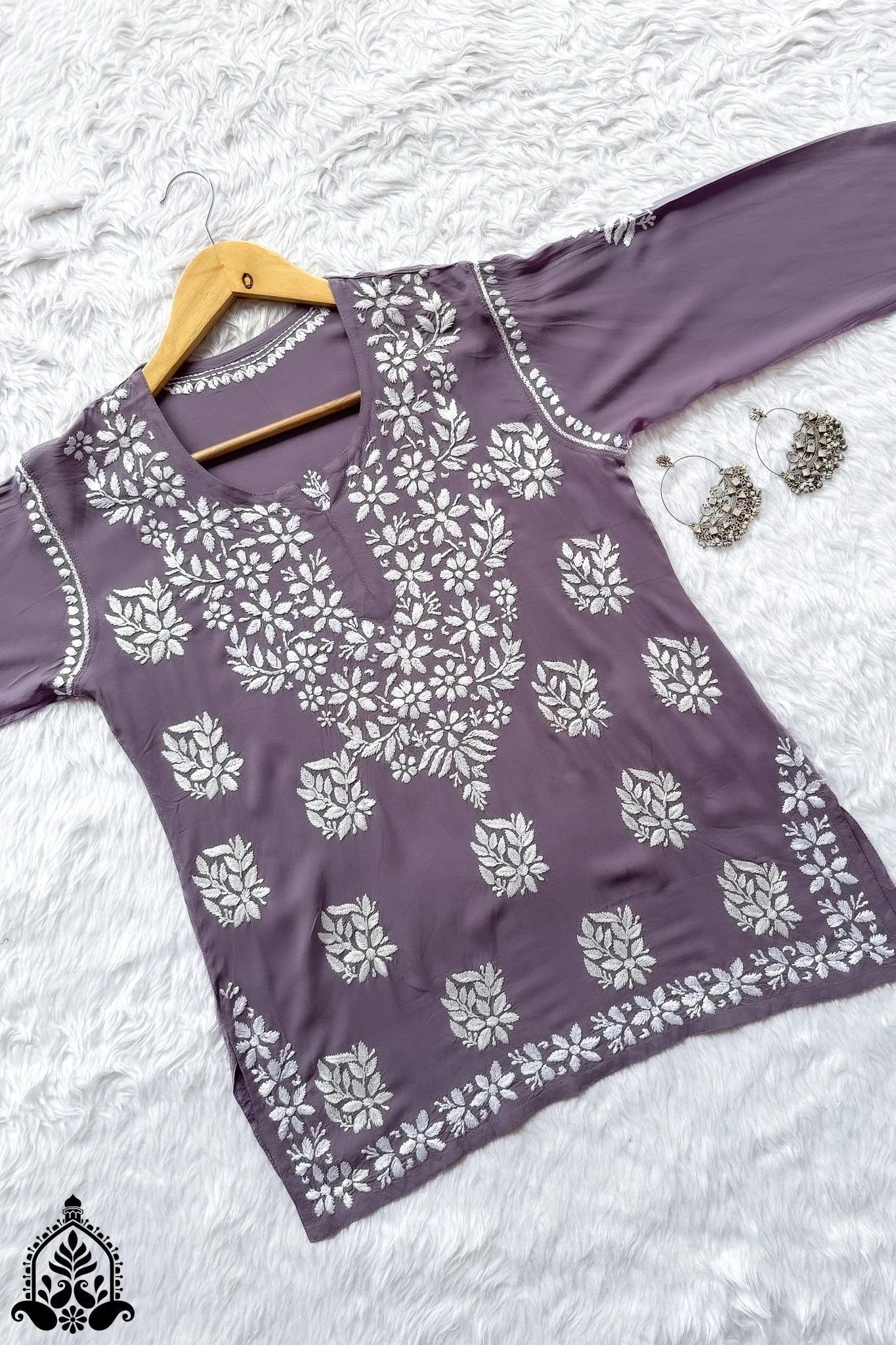 Tina Chikankari Modal Kurti