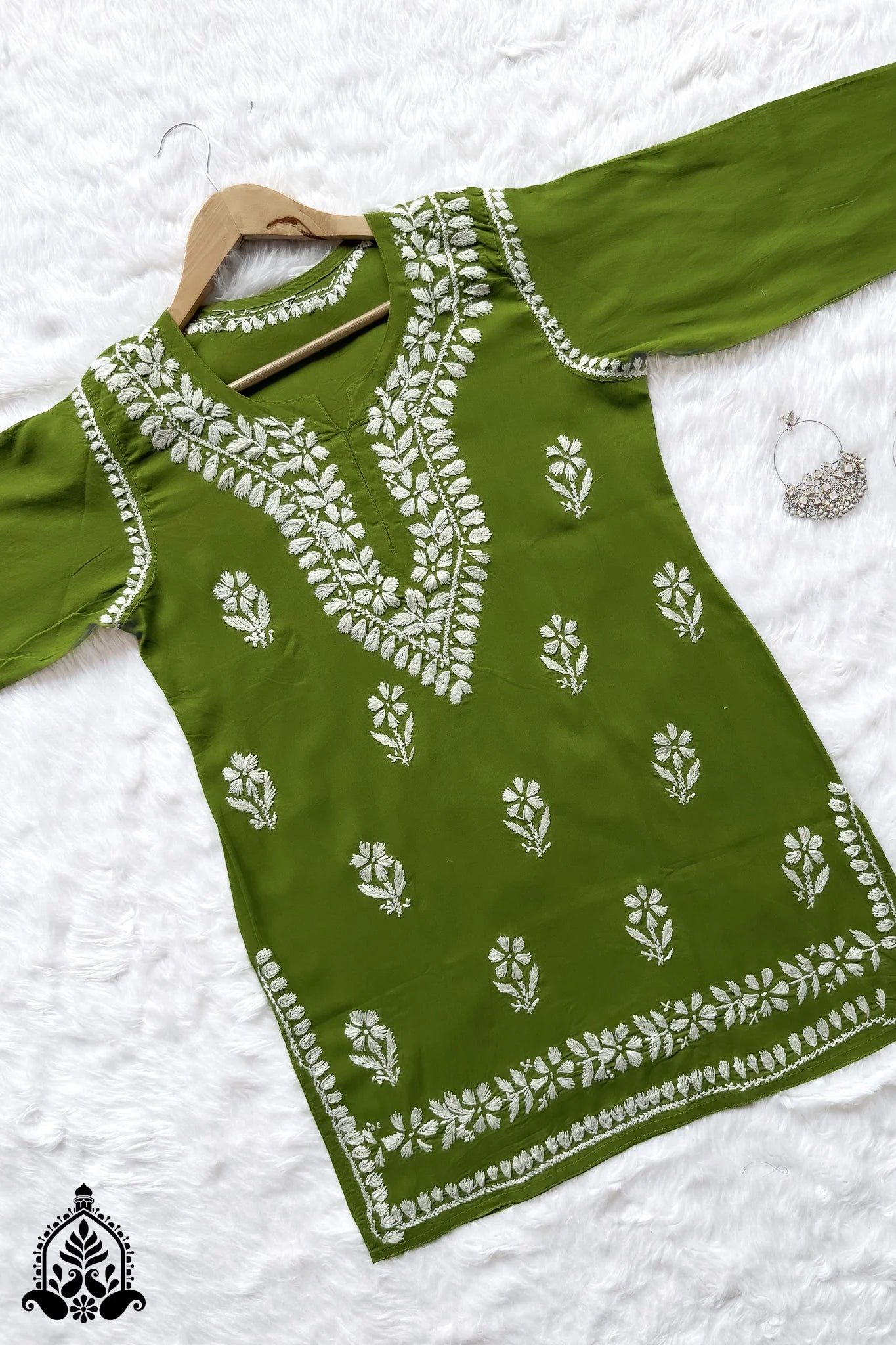 Mahi Chikankari Short Kurti